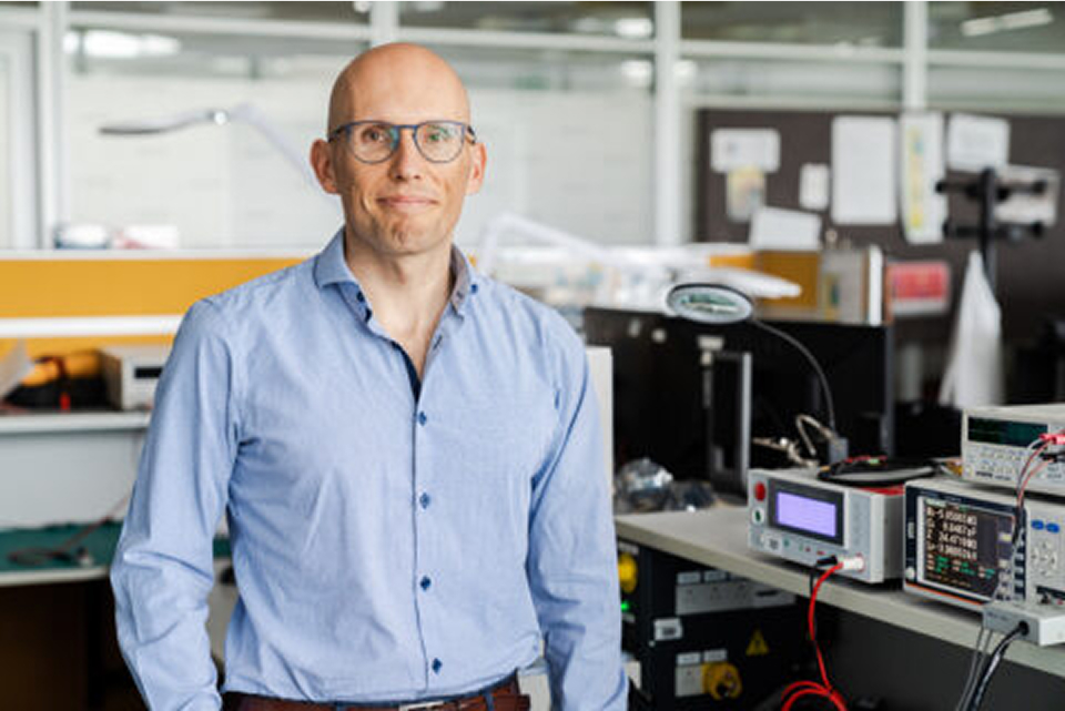 Garret employee in the office